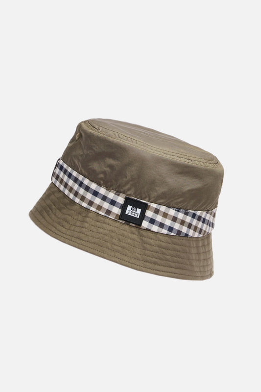 Queensland Classic Check Tobacco - Bucket Hat
