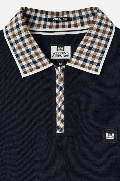 Tipasa Jacquard Rib Navy - Polo