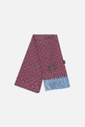 Paisley Wine / Blue Mini - Rayon Scarf