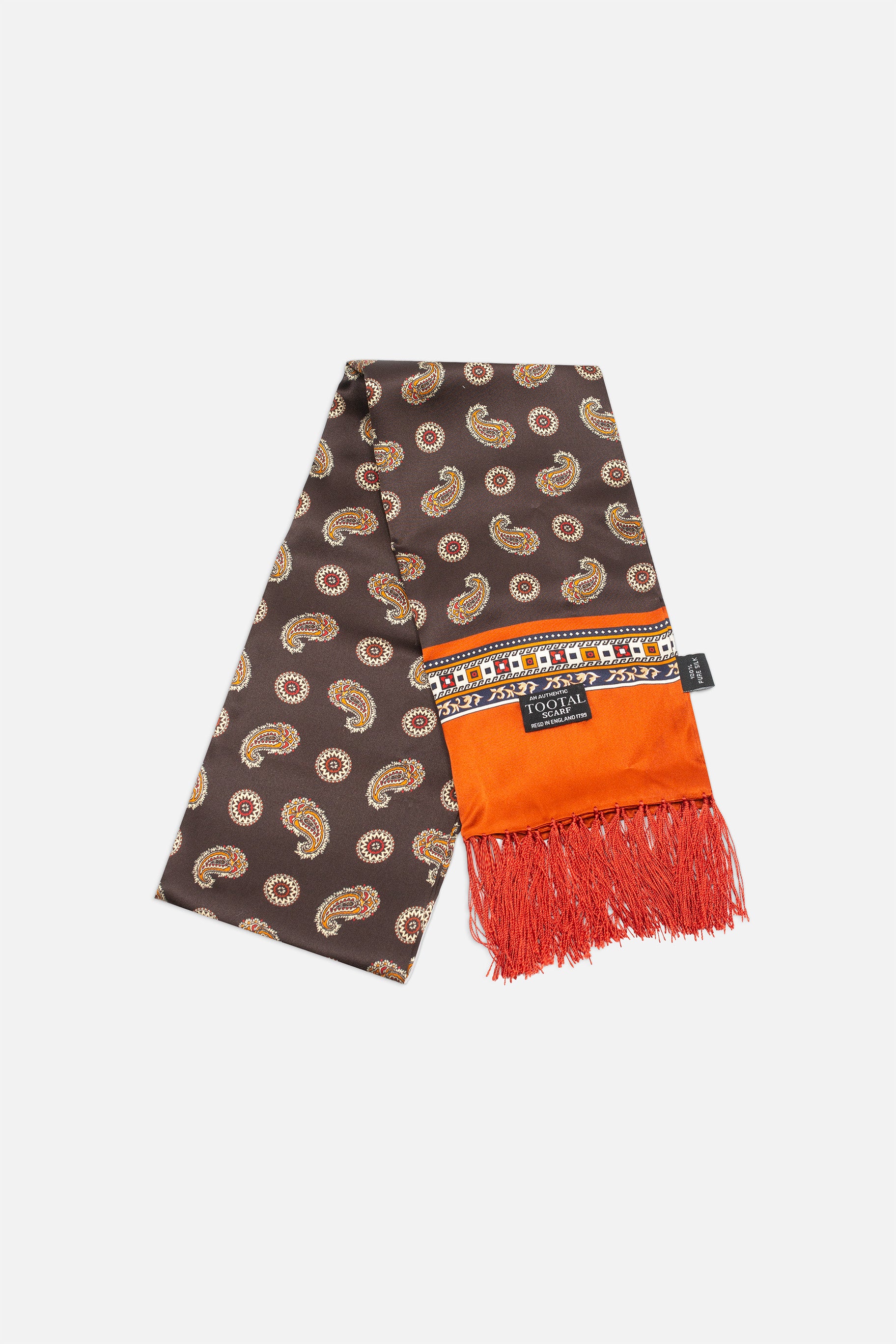 Paisley Chocolate - Silk Scarf