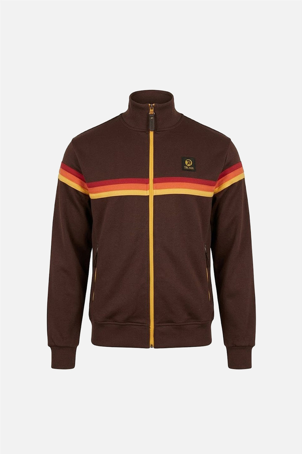 Retro Stripe Chocolate - Track Top