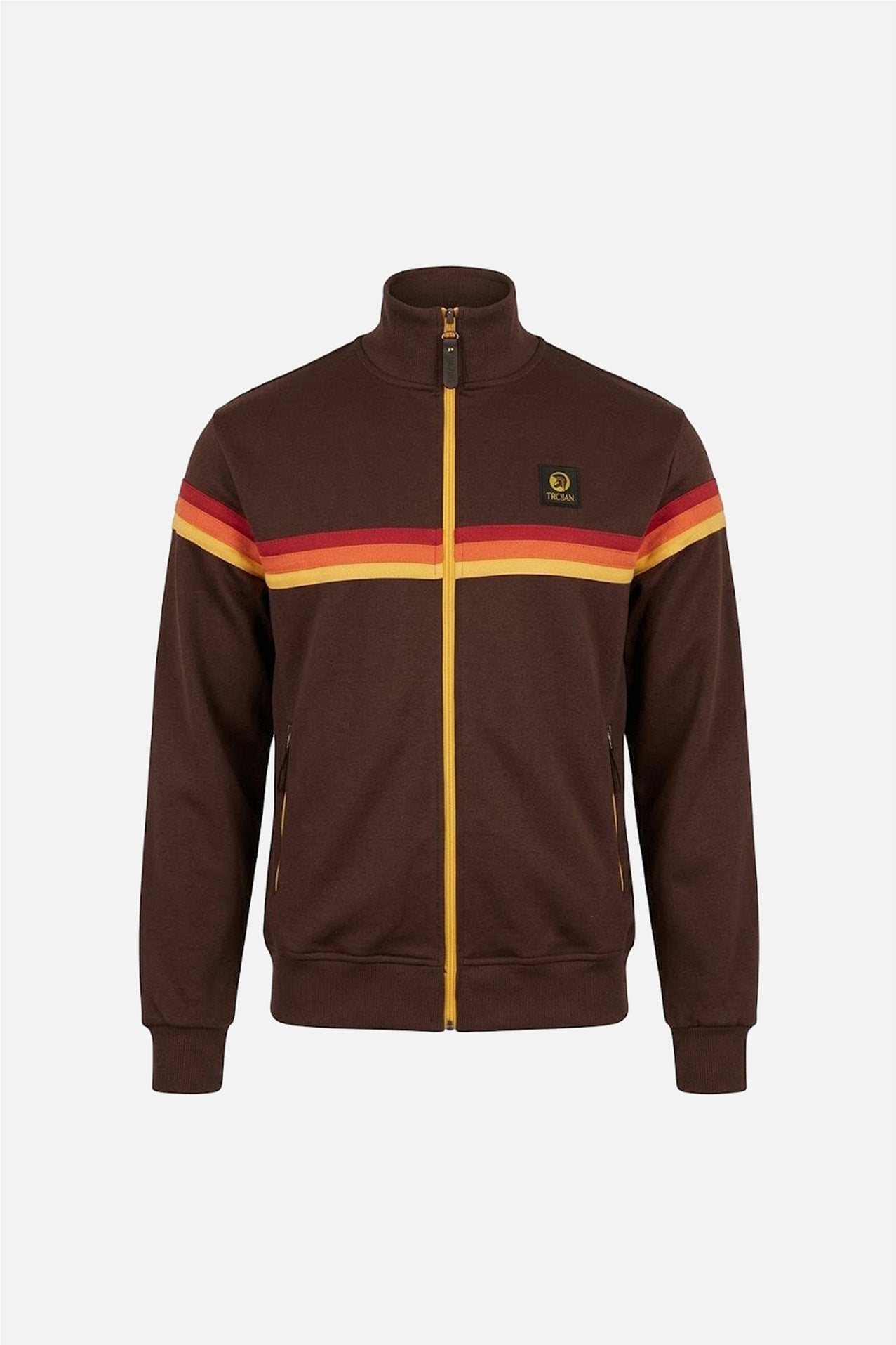 Retro Stripe Chocolate - Track Top