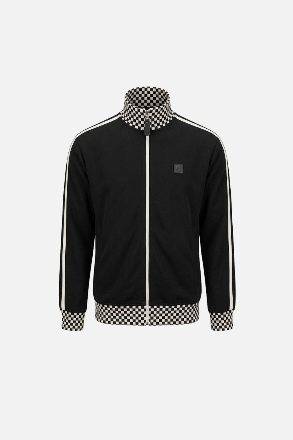Black Checkerboard  - Track Top