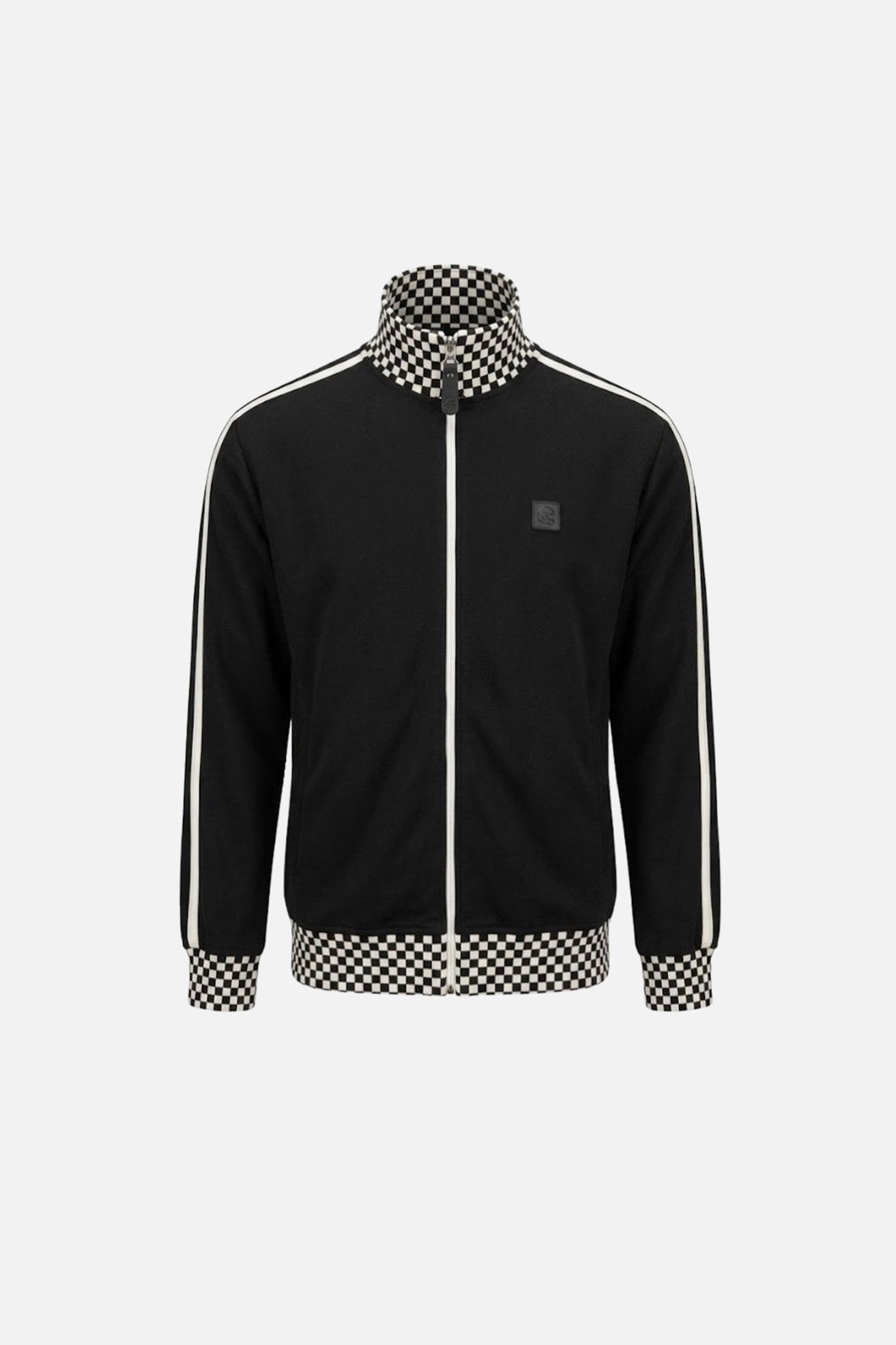 Black Checkerboard  - Track Top