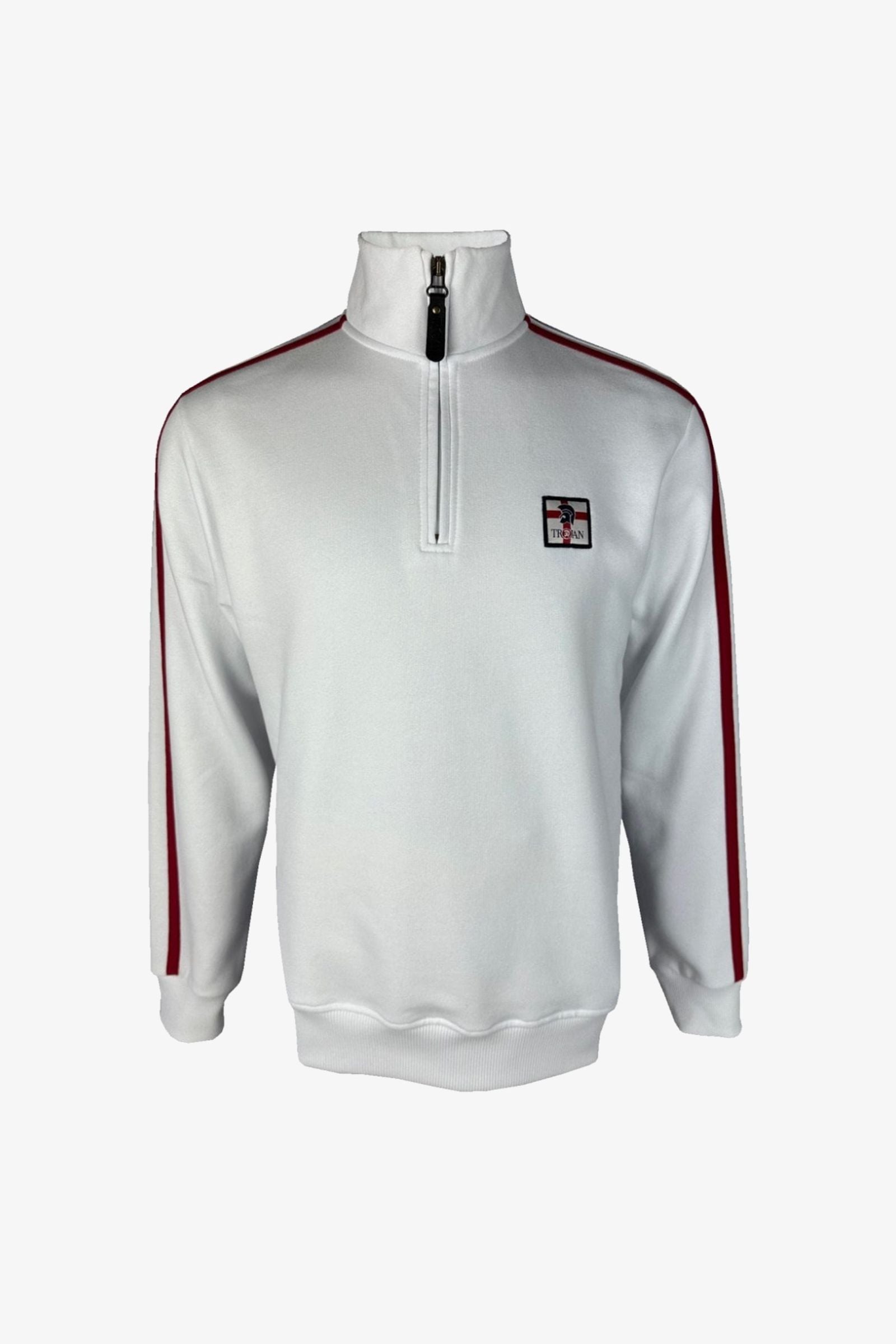 Quarter Zip White St George - Sweatshirt