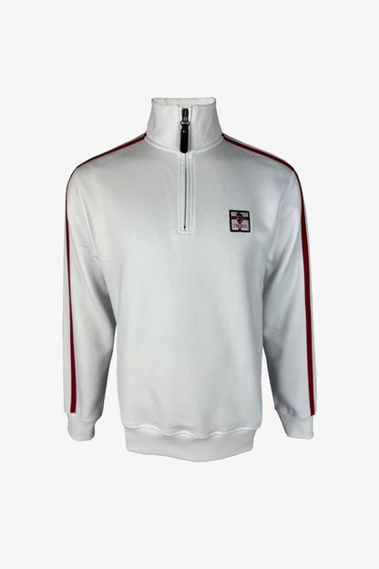 Quarter Zip White St George - Sweatshirt