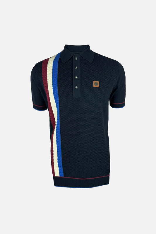 Racing Stripe - Polo Knit