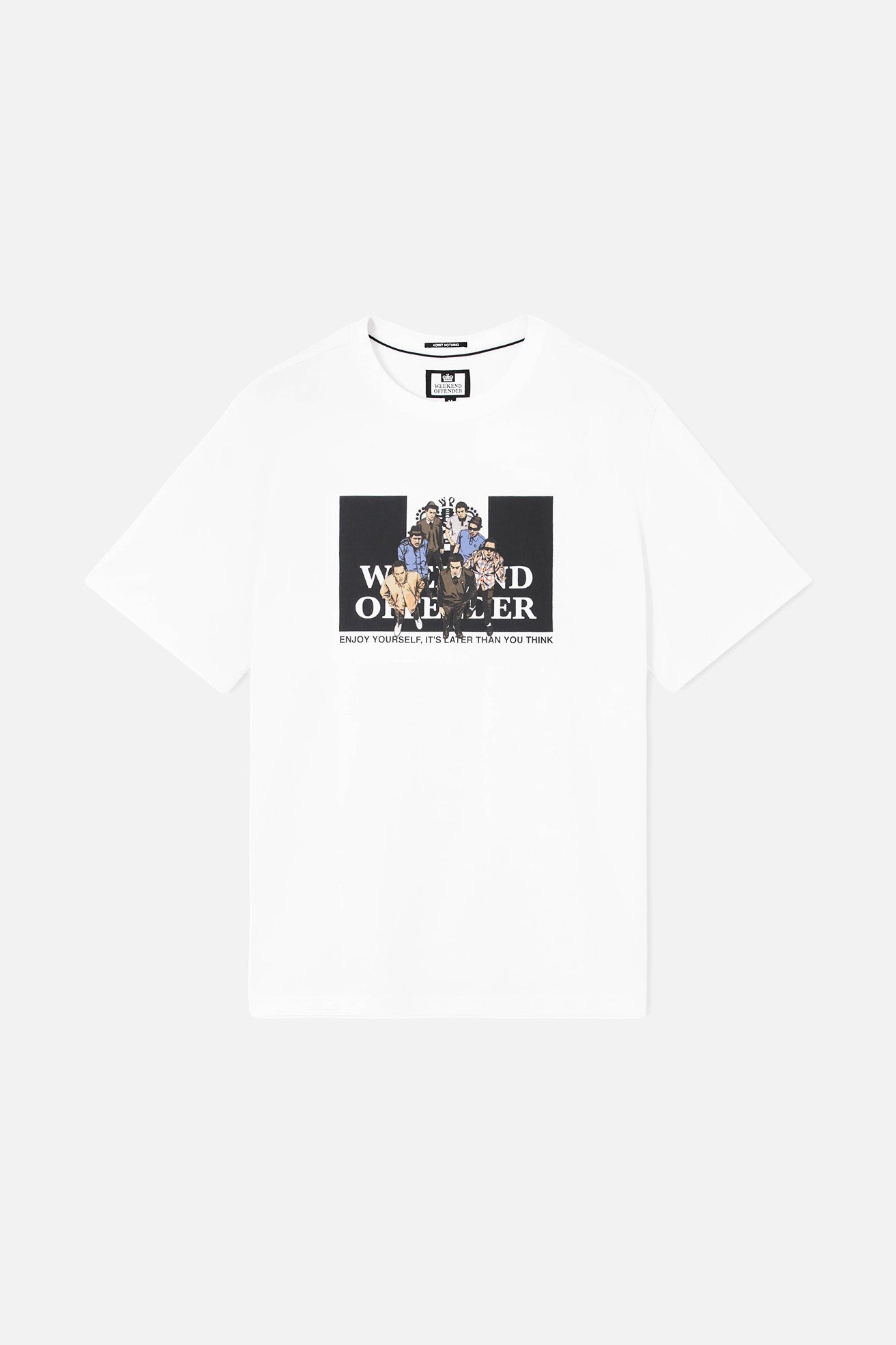 Aka White Graphic - T-Shirt