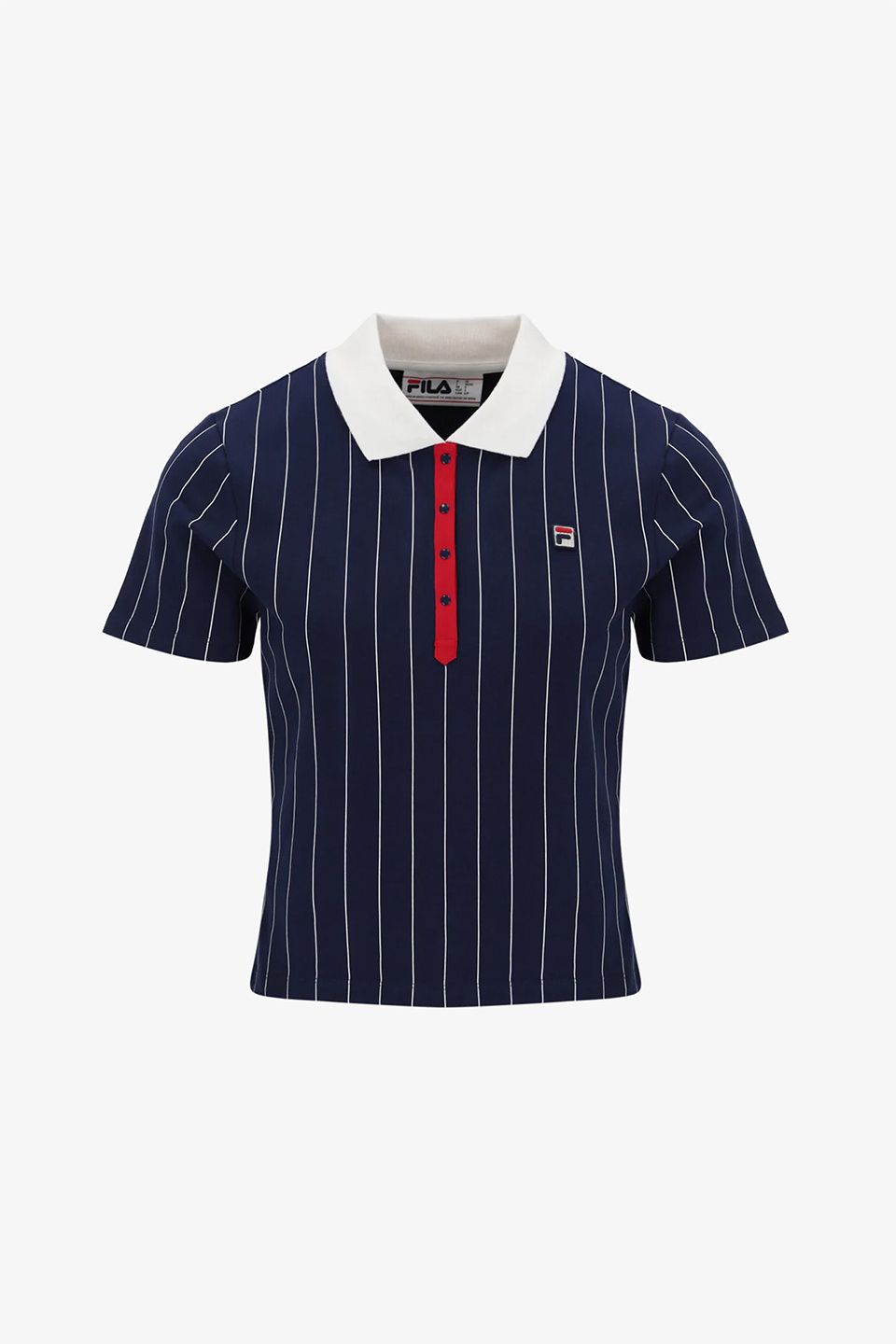 BB1 Women's Classic Vintage Striped 410 Fila Navy - Polo