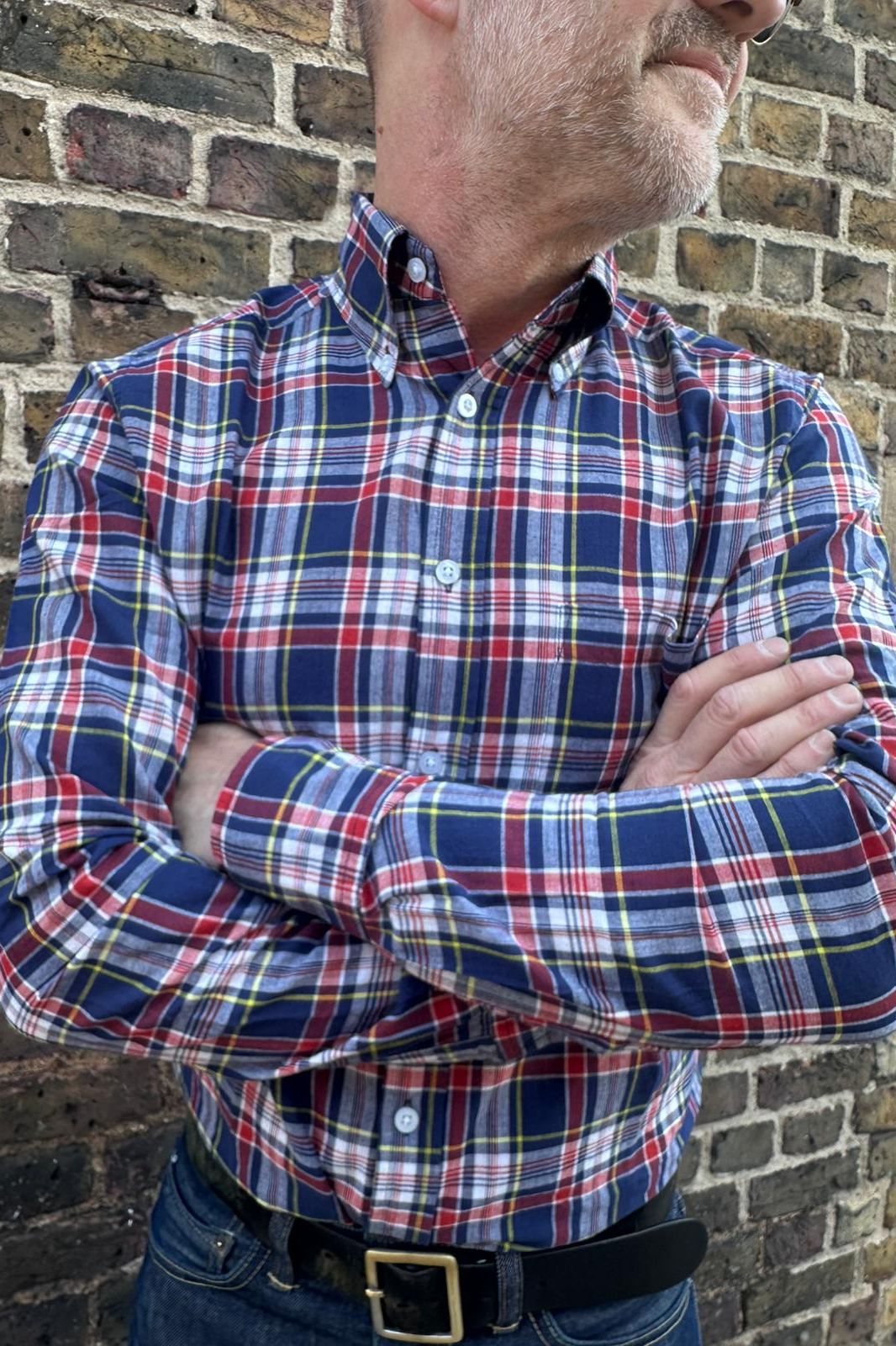 Madras Navy - Shirt