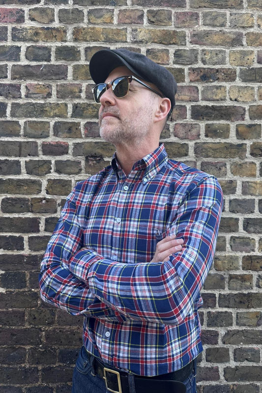 Madras Navy - Shirt