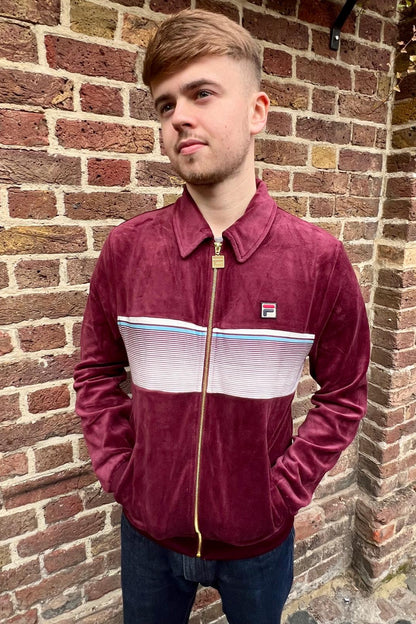 Malakai Stripe Velour - Track Top