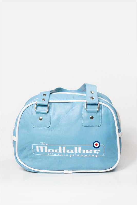 Logo Sky Blue - Small Leather Bag
