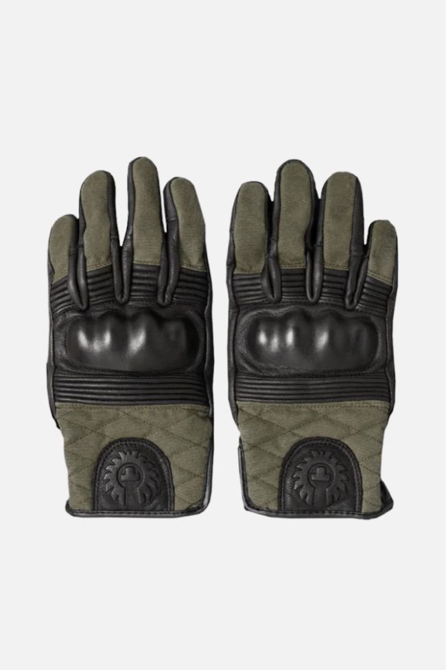 Hampstead Forest Green/Black Motorcycle - Leather Glove