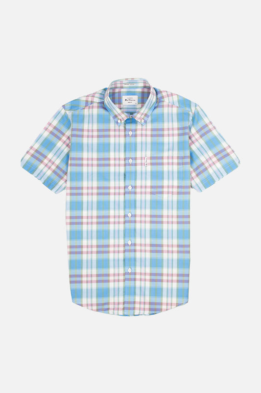 Irregular Check Glacier - Shirt