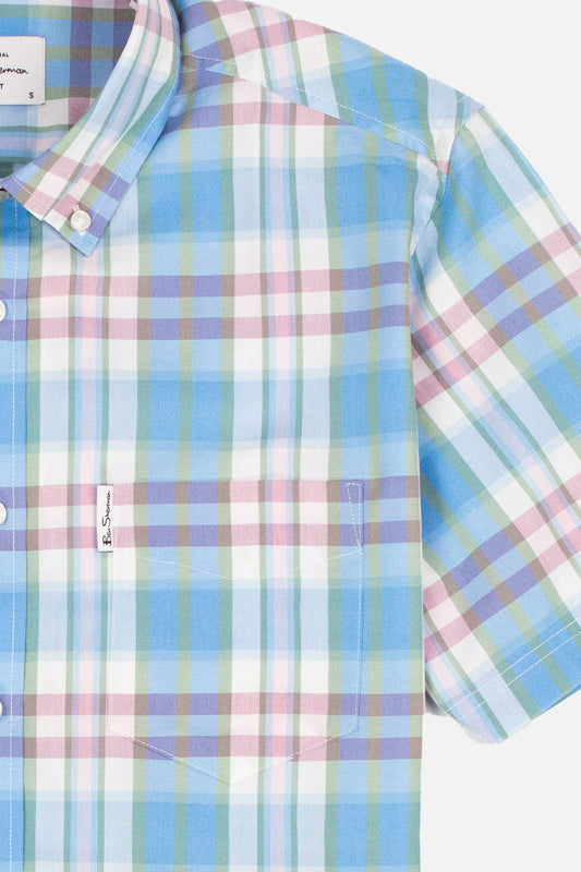 Irregular Check Glacier - Shirt