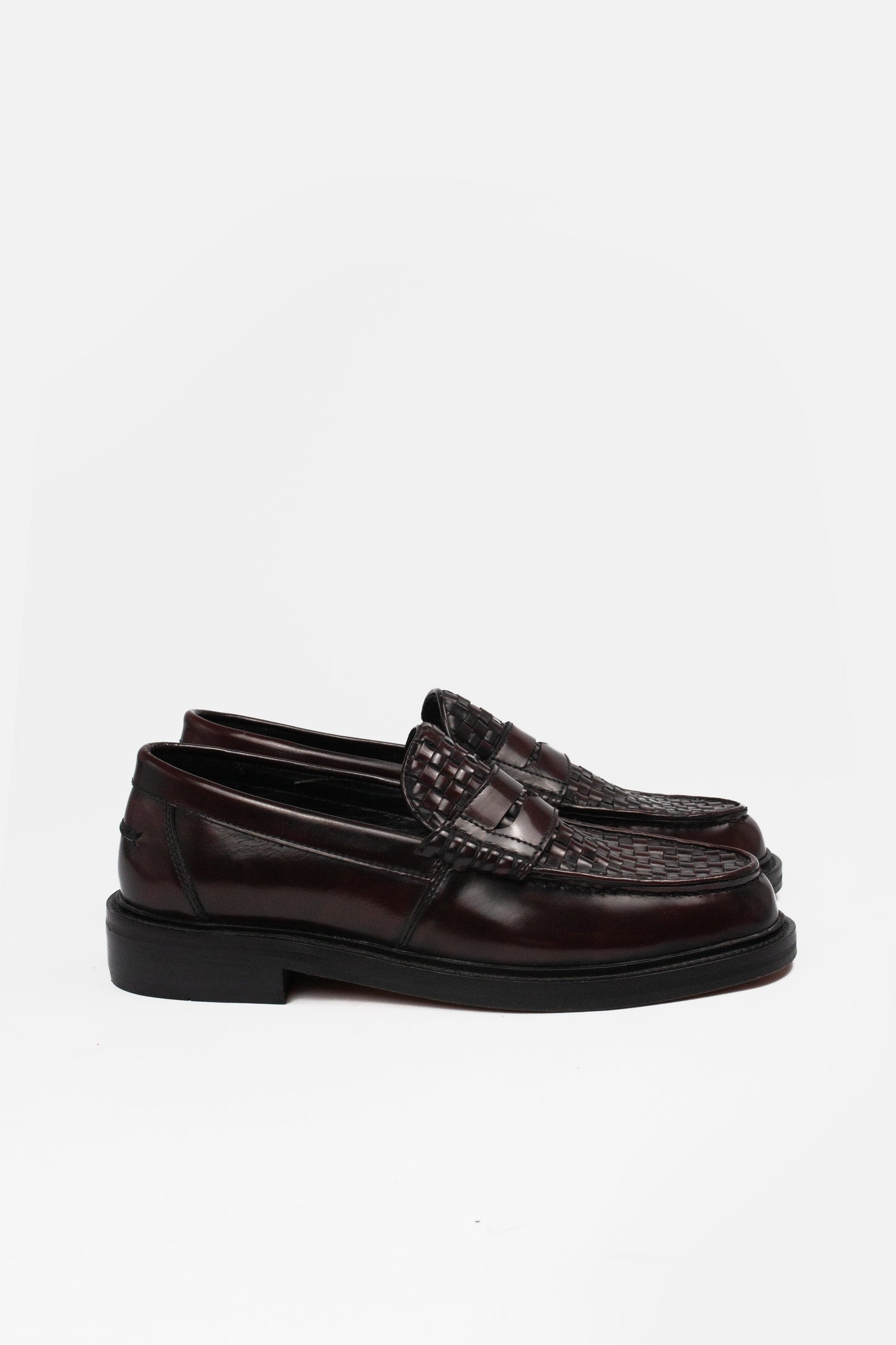 Brummel Basket Weave Oxblood - Loafer