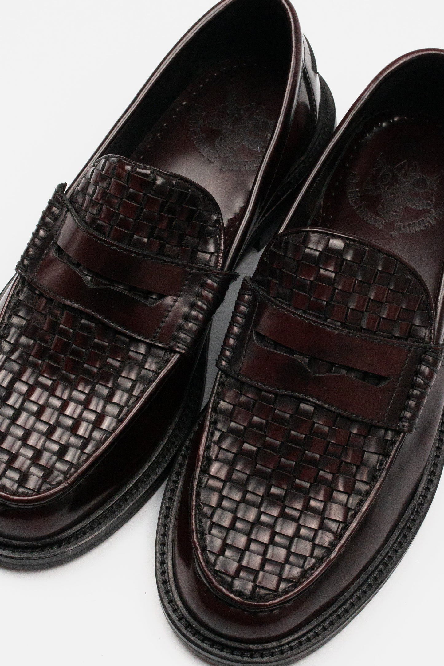 Brummel Basket Weave Oxblood - Loafer