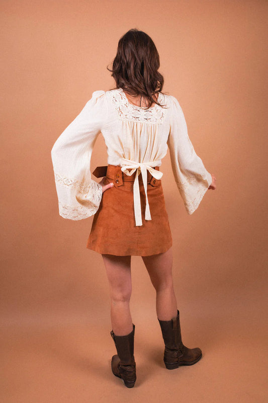 Juniper Tan Cord Buckle - Skirt
