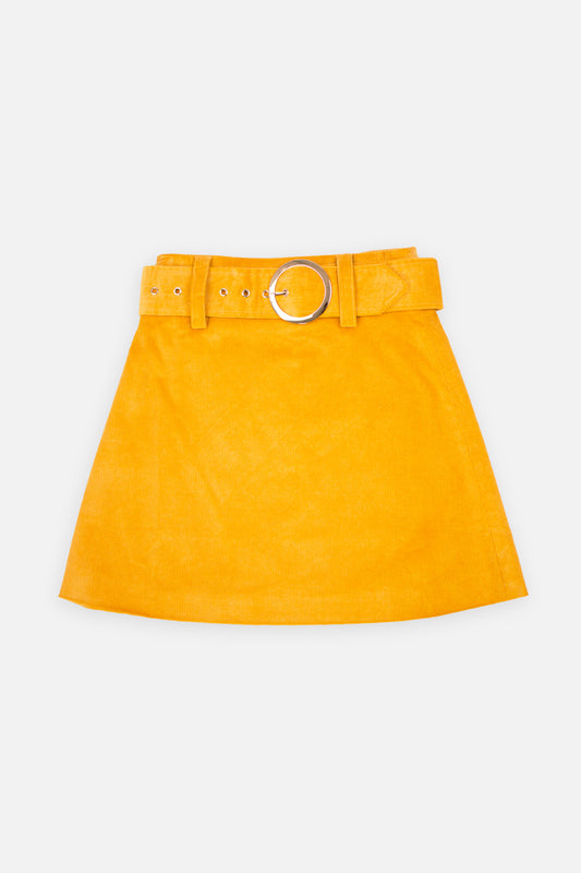 Exclusive 'Cher' Mustard Corduroy - Skirt