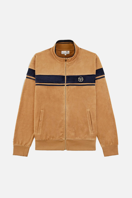Damarindo Velour Almond/Maritime Blue - Track Top