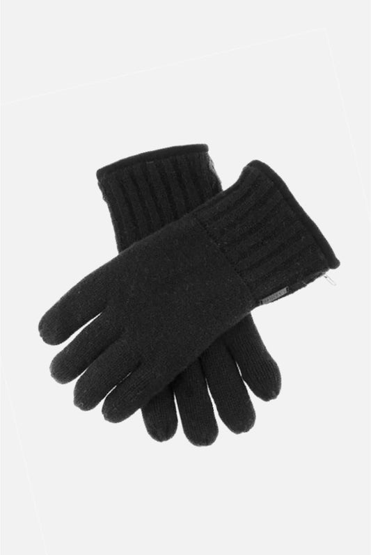 Thinsulate-Lined Black Knitted - Gloves