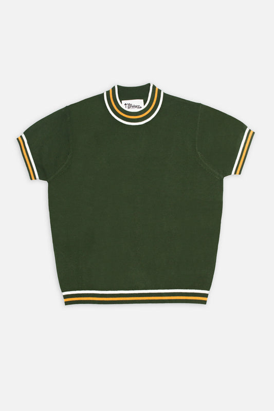 Dorval Forest S/S Knitted - Mock Turtle Neck