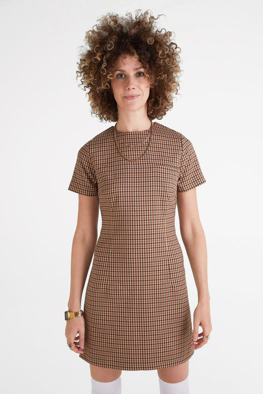 'The Valerie' Rosso Check - Dress