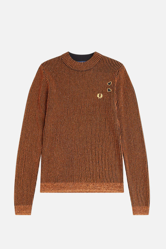 Women’s SK8120 Marmalade Ribbed - Mock Neck Top