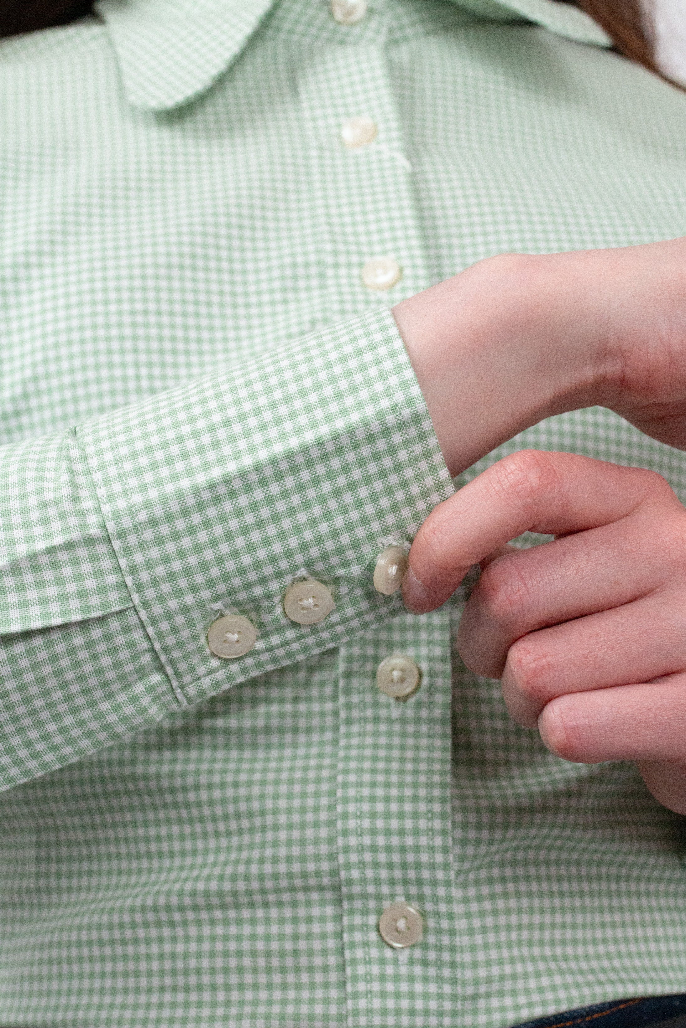 Gingham 'Fox' Green - Shirt