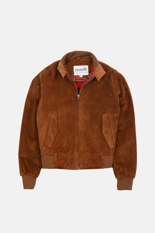 Women's Tobacco Suede Premium - Harrington Jacket