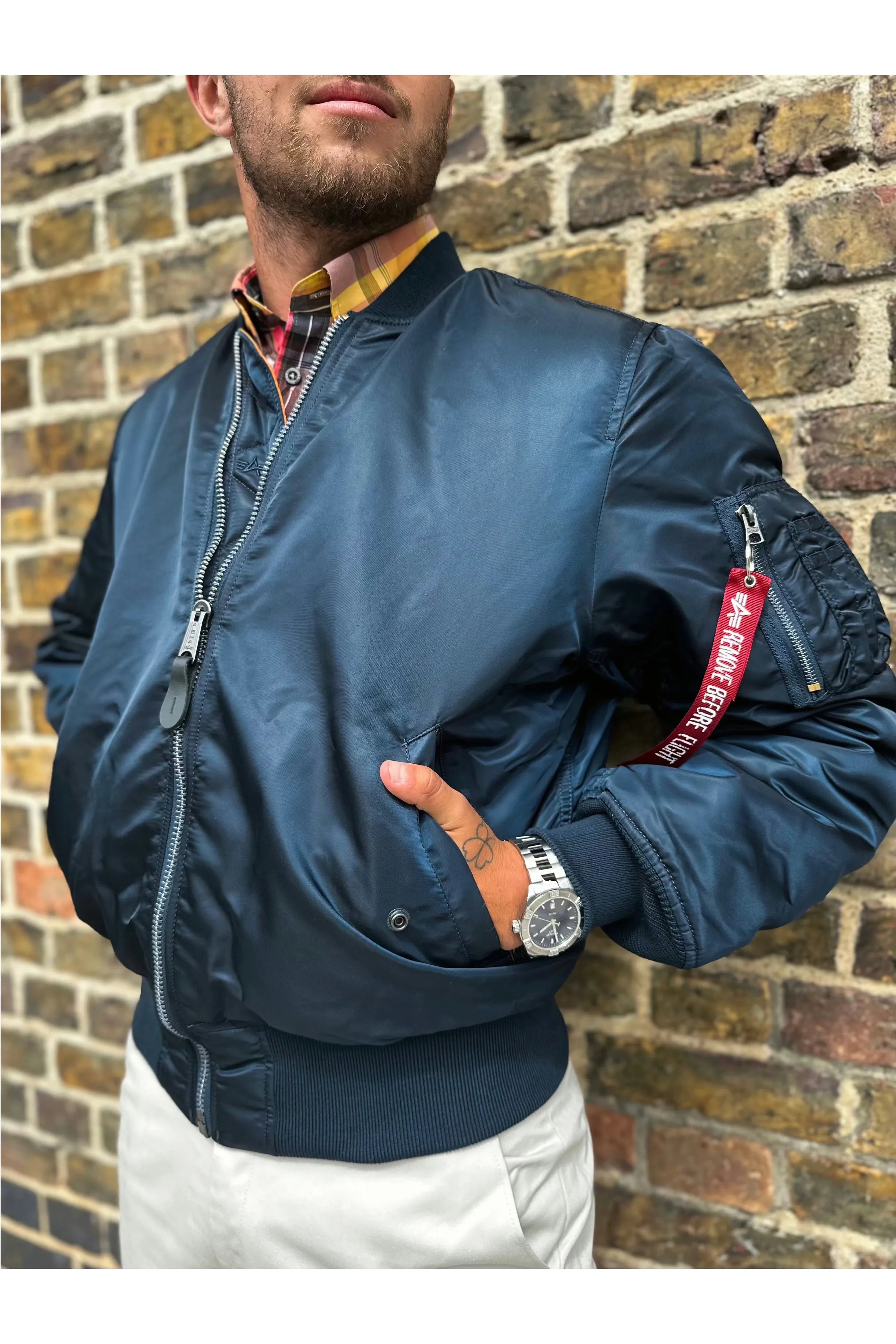 Petrol blue 2025 bomber jacket