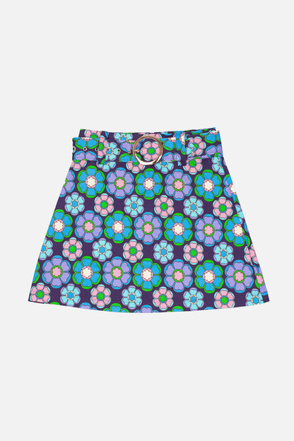 Exclusive 'Cher' Mod Blossom Blue - Skirt