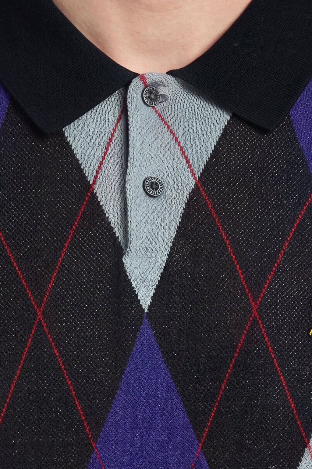 Archive Argyle Dark Navy Knitted - Polo