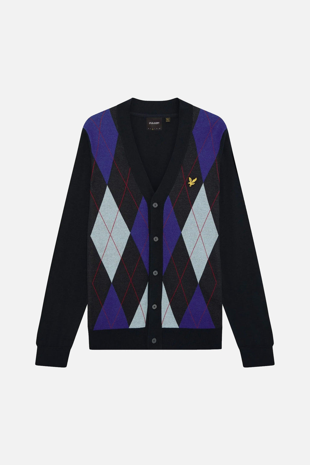 Archive Argyle Dark Navy - Cardigan