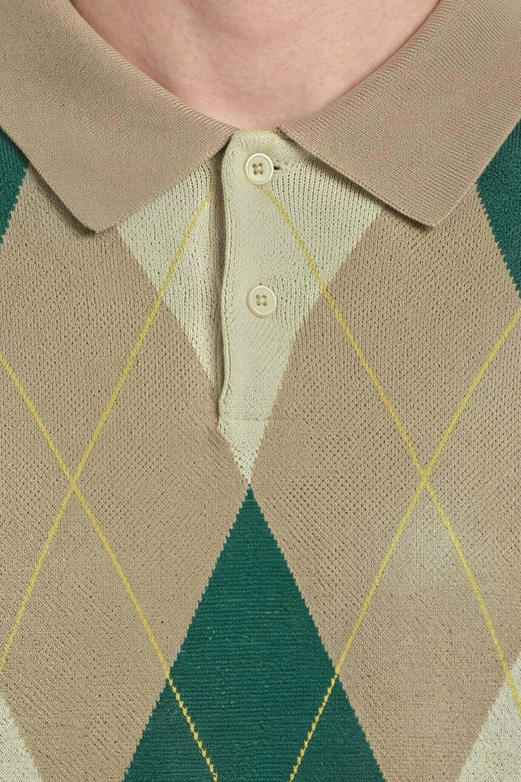 Archive Argyle Camel Knitted - Polo