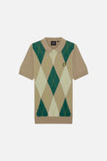 Archive Argyle Camel Knitted - Polo