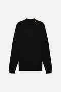 Jet Black - Knitted Turtle Neck