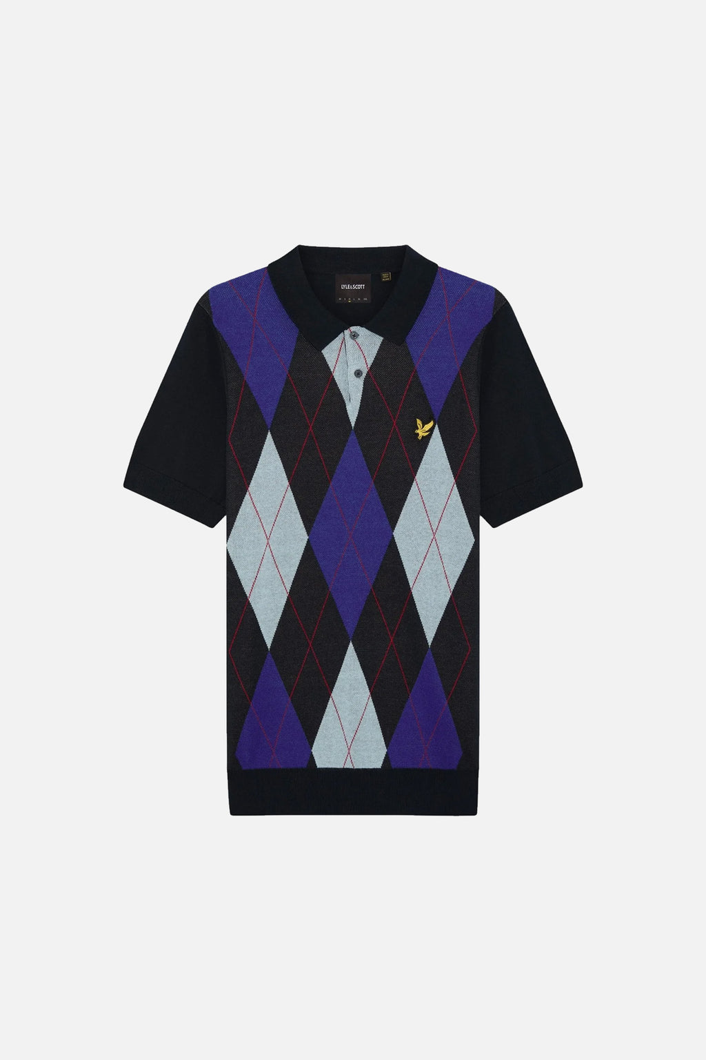 Archive Argyle Dark Navy Knitted - Polo
