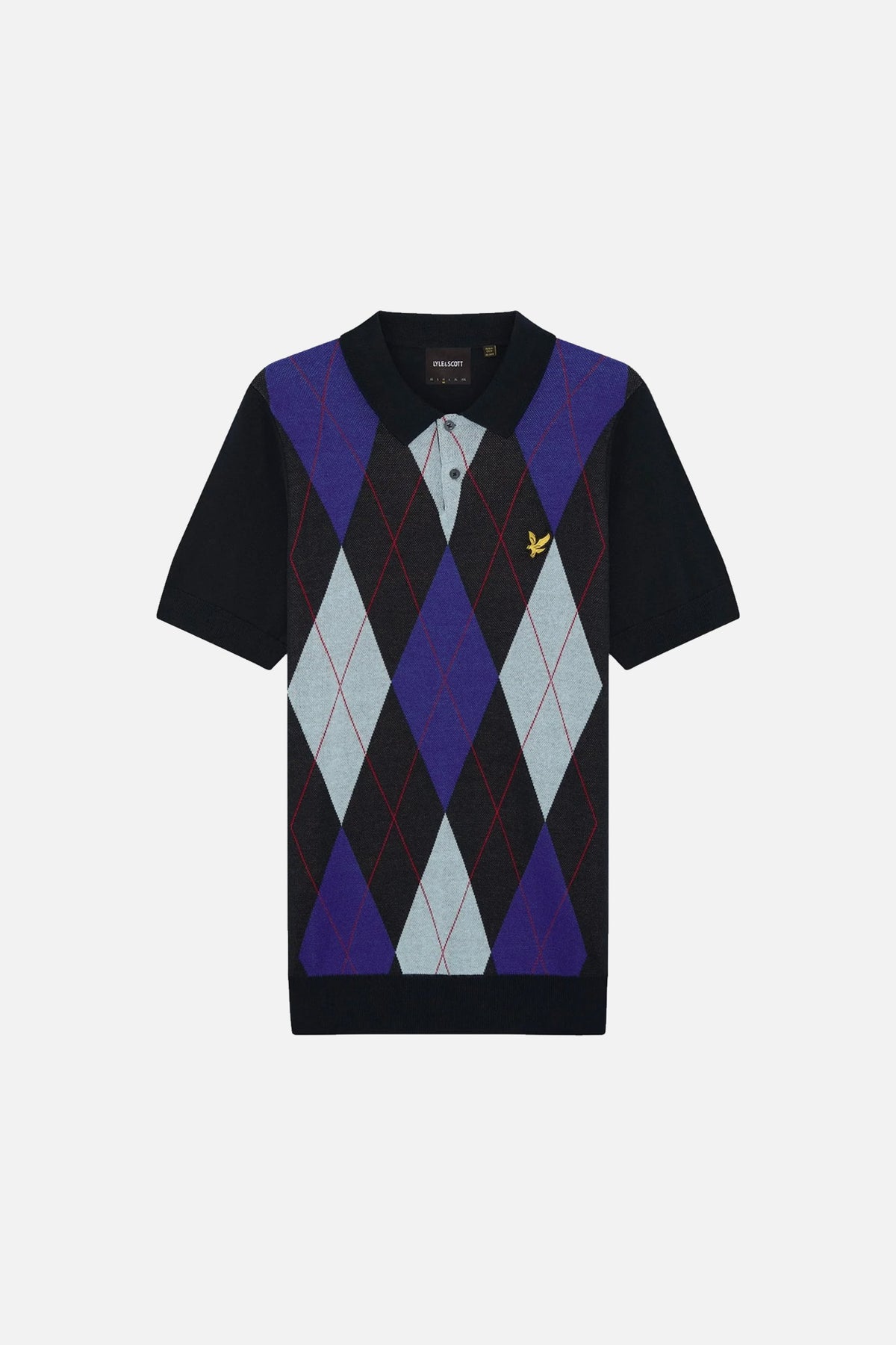 Archive Argyle Dark Navy Knitted - Polo
