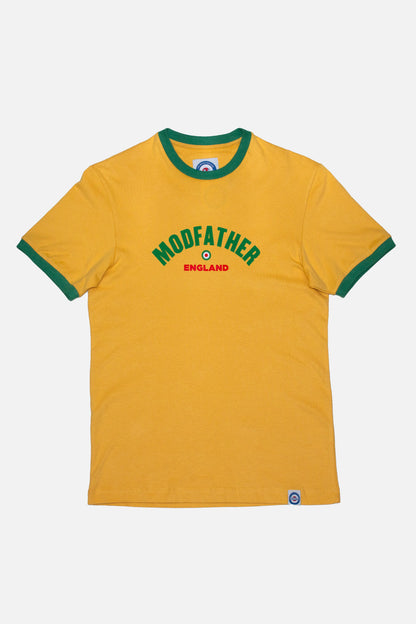 Logo Script Mustard & Green - T-Shirt