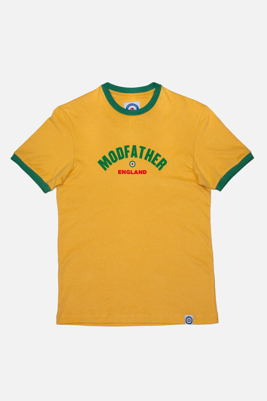 Logo Script Mustard & Green - T-Shirt
