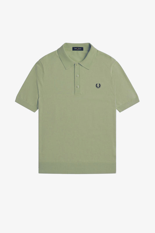 K9725 Olive Mint Knitted Cotton - Shirt