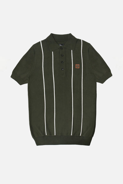 TR/8965 Raised Stripe Army Green - Polo