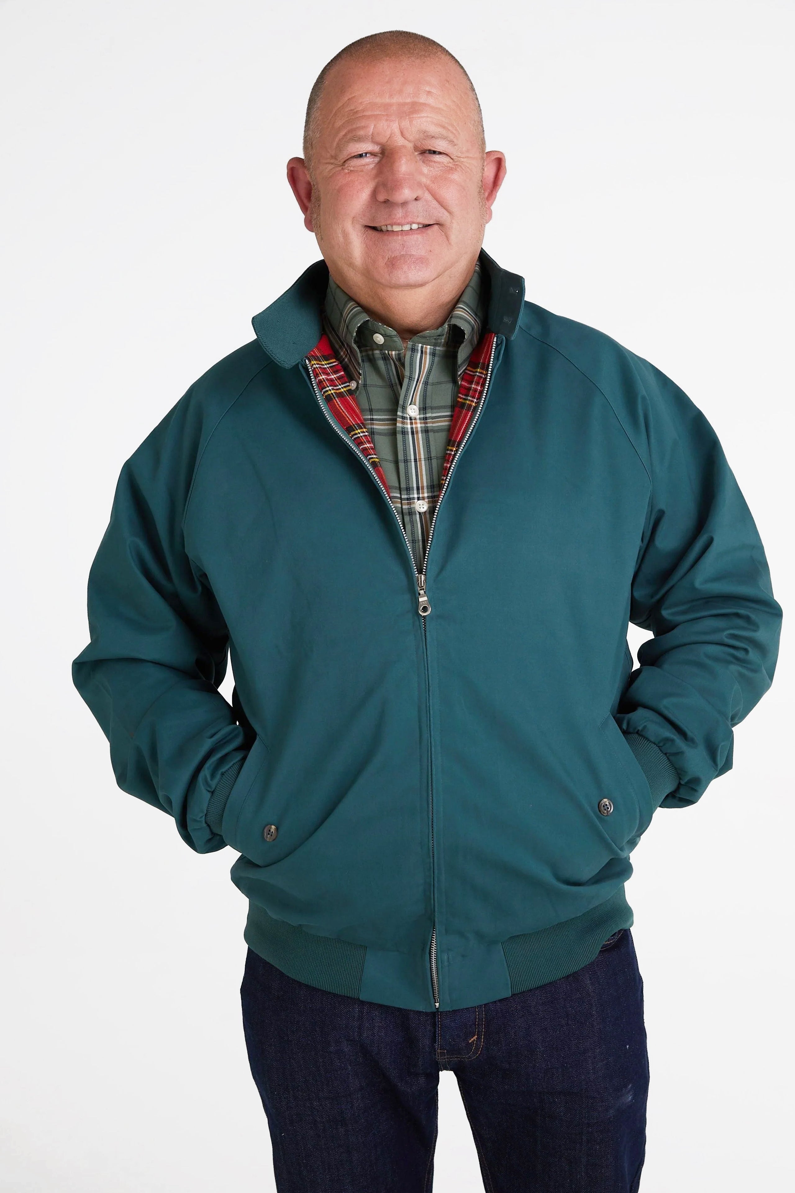 Men's Racing Green - Harrington Jacket