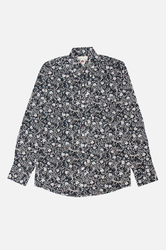 Floral 19 Black - Shirt