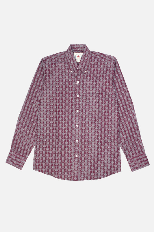 Floral 18 Burgundy L/S - Shirt