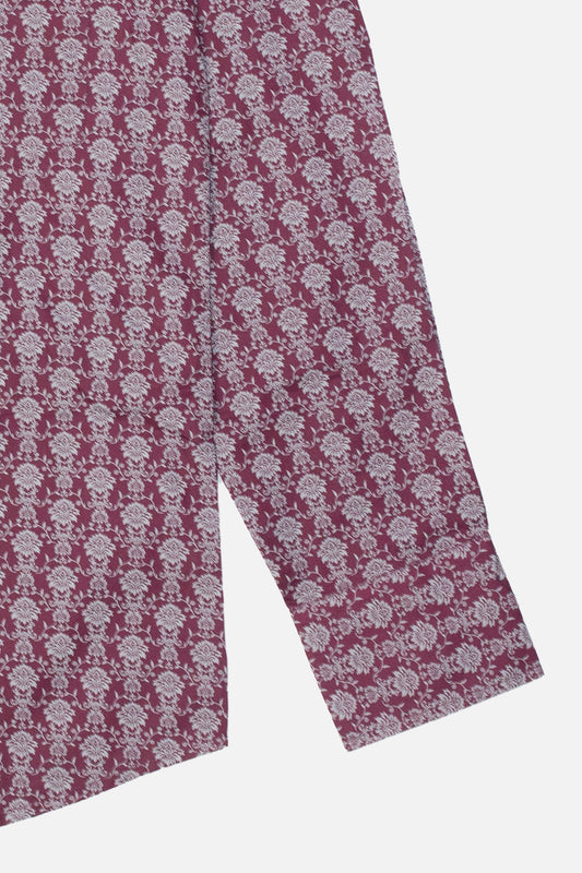 Floral 18 Burgundy L/S - Shirt