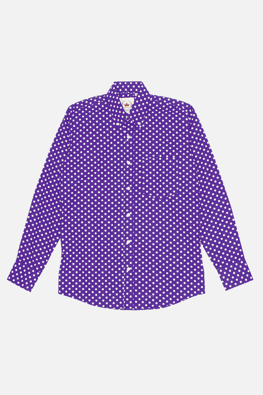 Polkadot Purple & White  - Shirt
