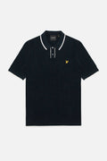 Tipped Dark Navy - Knitted Polo